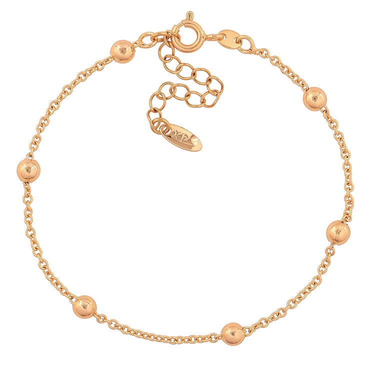 Браслет Xuping цвет Позолота 18K "Цепочка Якорная с бусинами" размер с доп. цепочкой 17.5-21см х 1.5-4мм фото №21 Браслет Xuping цвет Позолота 18K "Цепочка Якорная с бусинами" размер с доп. цепочкой 17.5-21см х 1.5-4мм фото №21