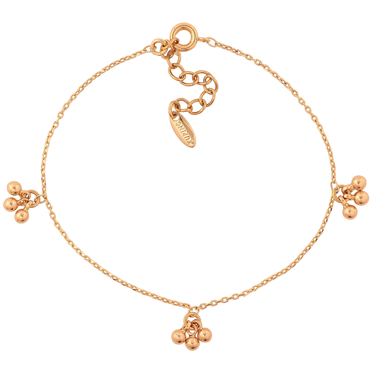 Браслет Xuping цвет Позолота 18K "Цепочка с подвесками" размер с доп. цепочкой 17-20см х 1мм фото №18