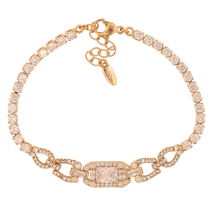 Браслет Xuping цвет Позолота 18K "Узор с кристаллами" длинна с доп. цепочкой 17-20см х 3-8мм фото №14 Браслет Xuping цвет Позолота 18K "Узор с кристаллами" длинна с доп. цепочкой 17-20см х 3-8мм фото №14