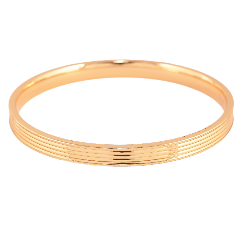Браслет Xuping колір Позолота 18K "Декоративний візерунок" ø 6.2см, шир. 6мм фото №2