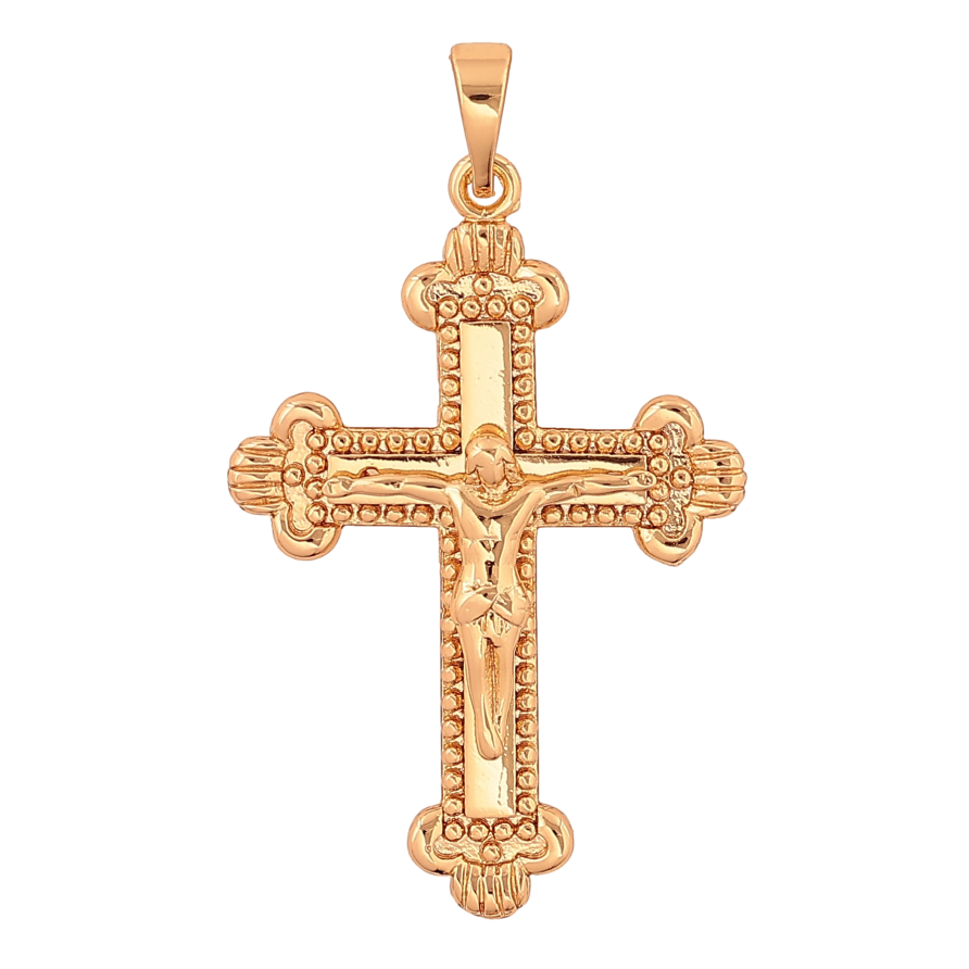 Кулон Xuping цвет Позолота 18K "Крест с Распятием" для цепочки до 5мм фото №1 Кулон Xuping цвет Позолота 18K "Крест с Распятием" для цепочки до 5мм фото №1