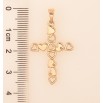 Кулон Xuping цвет Позолота 18K "Крест из сердечек" для цепочки до 5мм фото №2 Кулон Xuping цвет Позолота 18K "Крест из сердечек" для цепочки до 5мм фото №2