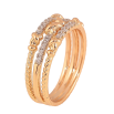 Кольцо Xuping цвет Позолота 18K + Родий "Декоративный орнамент с кристаллами" фото №2 Кольцо Xuping цвет Позолота 18K + Родий "Декоративный орнамент с кристаллами" фото №2