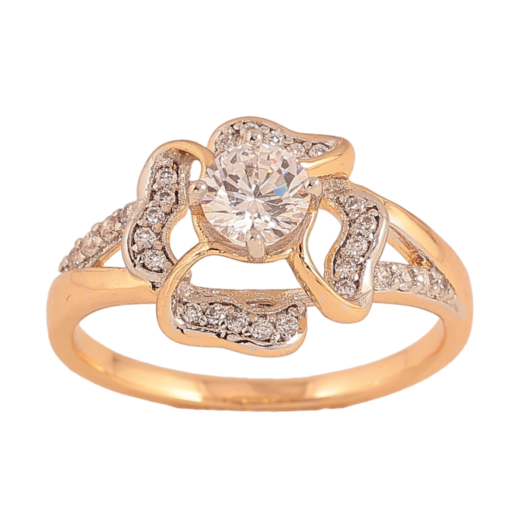 Кольцо Xuping цвет Позолота 18K+Родий "Цветок" фото №25 Кольцо Xuping цвет Позолота 18K+Родий "Цветок" фото №25