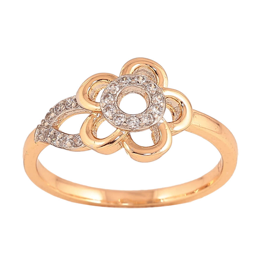 Кольцо Xuping цвет Позолота 18K+Родий "Цветок" фото №1 Кольцо Xuping цвет Позолота 18K+Родий "Цветок" фото №1