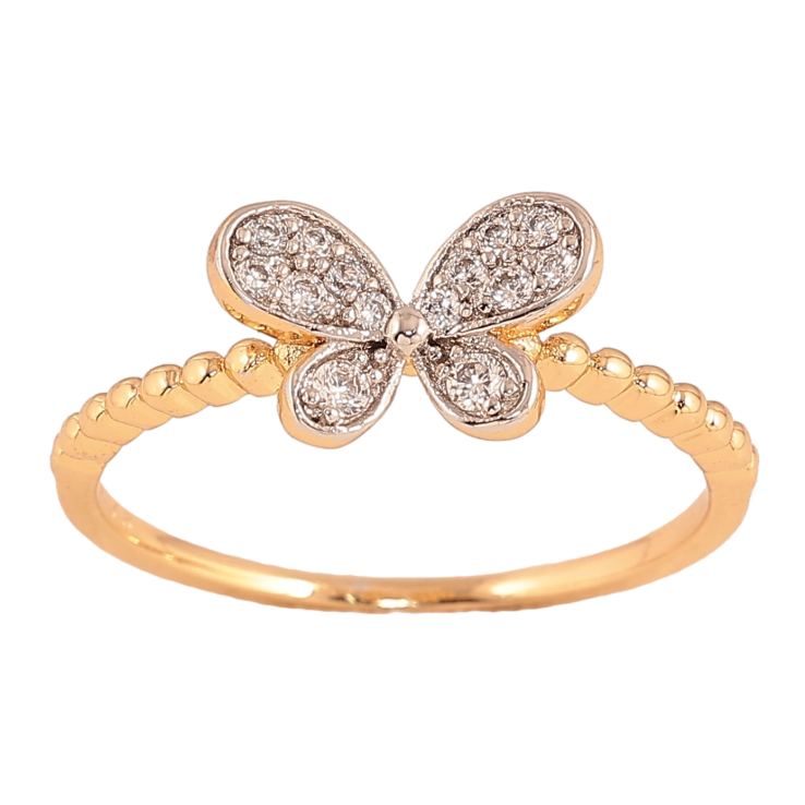 Кольцо Xuping цвет Позолота 18K+Родий "Бабочка" фото №19 Кольцо Xuping цвет Позолота 18K+Родий "Бабочка" фото №19