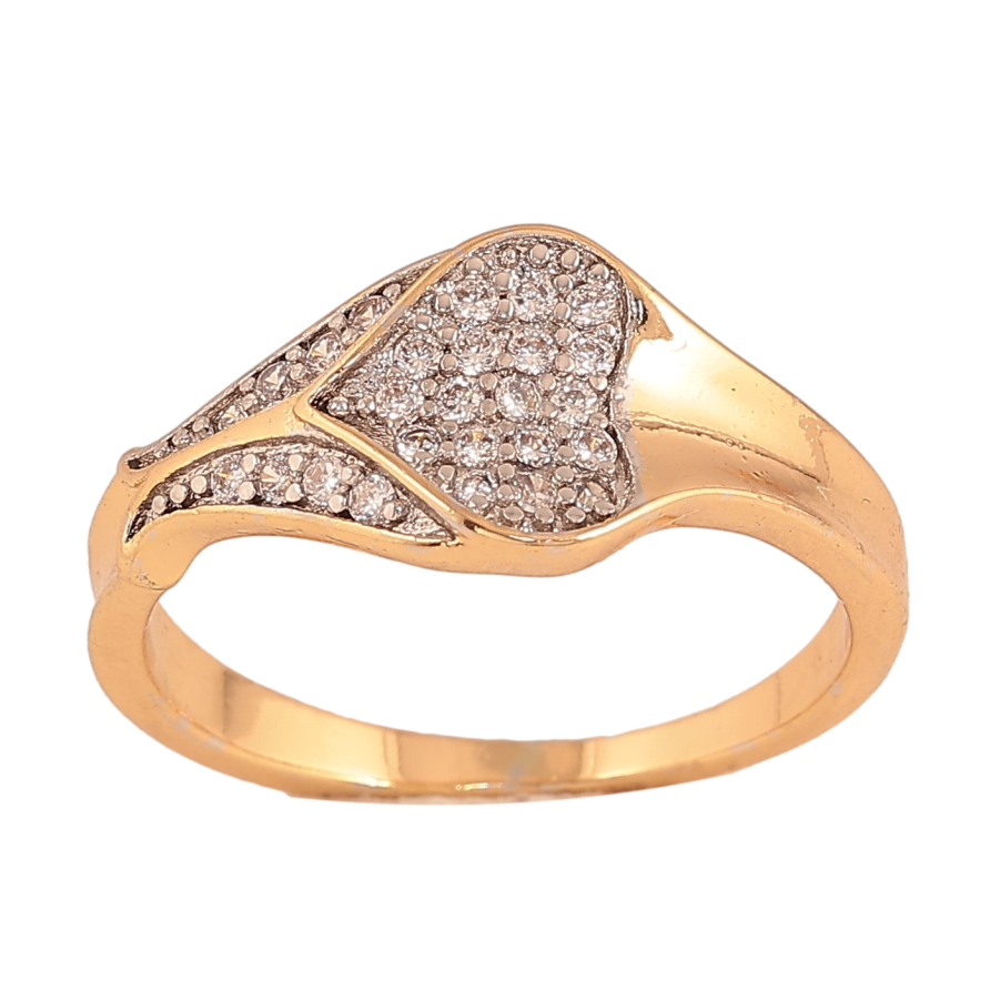 Кольцо Xuping цвет Позолота 18K+Родий "Инкрустация кристаллами" фото №1 Кольцо Xuping цвет Позолота 18K+Родий "Инкрустация кристаллами" фото №1