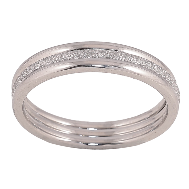 Кольцо Xuping TTM Stainless Steel цвет Родий "Тройное" шир.1.5мм фото №7 Кольцо Xuping TTM Stainless Steel цвет Родий "Тройное" шир.1.5мм фото №7