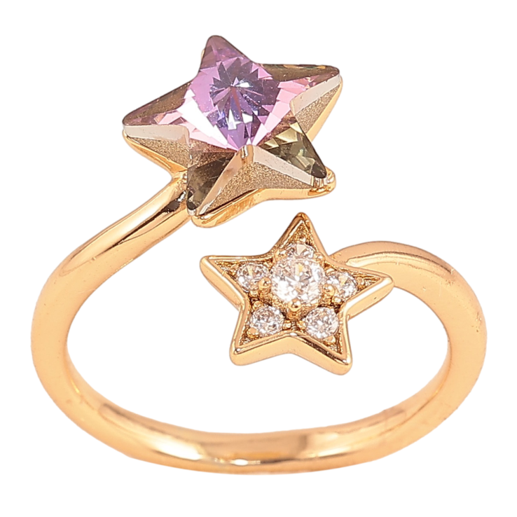 Каблучка Xuping колір Позолота 18K з кр-ми Swarovski "Дві зірки з кристалом Paradise Shine" фото №15 Каблучка Xuping колір Позолота 18K з кр-ми Swarovski "Дві зірки з кристалом Paradise Shine" фото №15