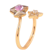 Кольцо Xuping цвет Позолота 18K с кр-ми Swarovski "Две звезды с кристаллом Paradise Shine" фото №3
