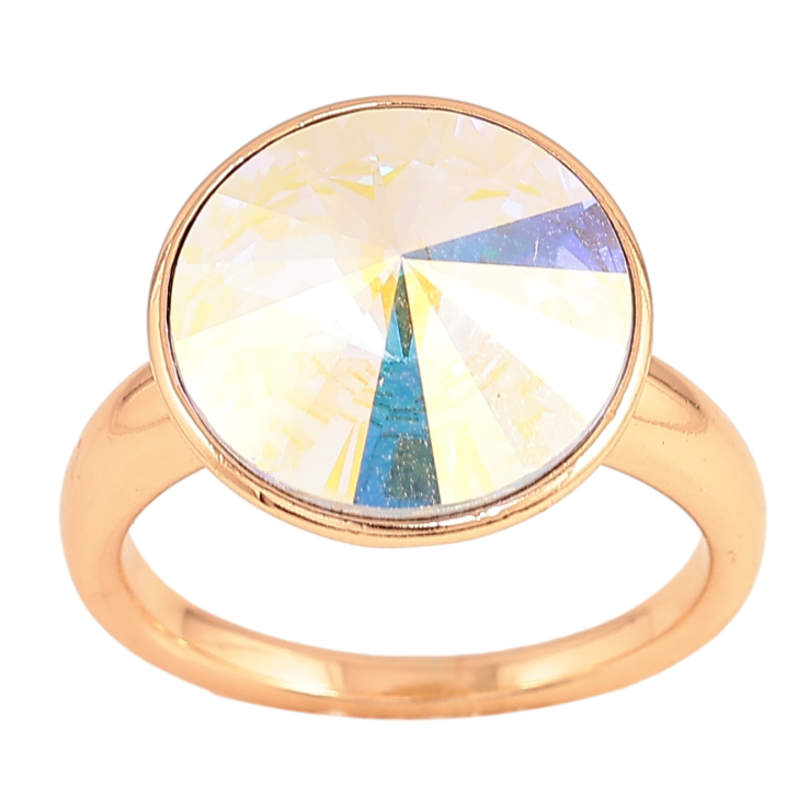Каблучка Xuping колір Позолота 18K з кр-ми Swarovski "Кристал АВ" ø 15мм фото №12 Каблучка Xuping колір Позолота 18K з кр-ми Swarovski "Кристал АВ" ø 15мм фото №12
