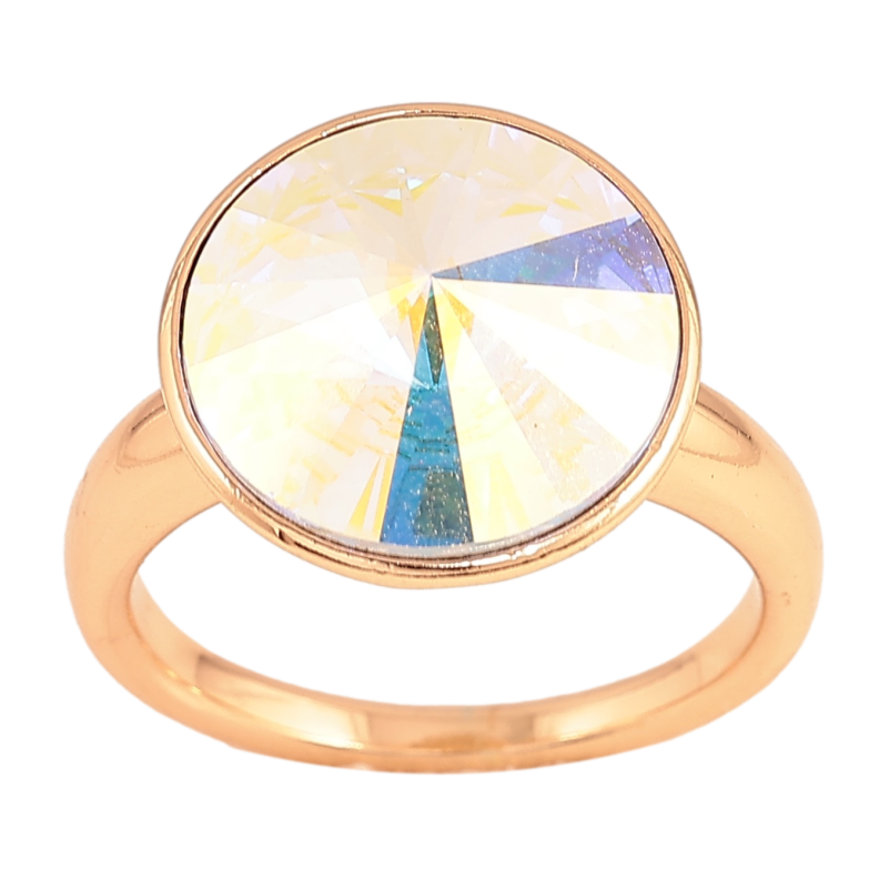 Каблучка Xuping колір Позолота 18K з кр-ми Swarovski "Кристал АВ" ø 15мм фото №9 Каблучка Xuping колір Позолота 18K з кр-ми Swarovski "Кристал АВ" ø 15мм фото №9