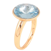 Каблучка Xuping колір Позолота 18K з кр-ми Swarovski "Кристал Aquamarine" ø 15мм фото №4