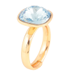 Каблучка Xuping колір Позолота 18K з кр-ми Swarovski "Кристал Aquamarine" 14х14мм фото №4 Каблучка Xuping колір Позолота 18K з кр-ми Swarovski "Кристал Aquamarine" 14х14мм фото №4