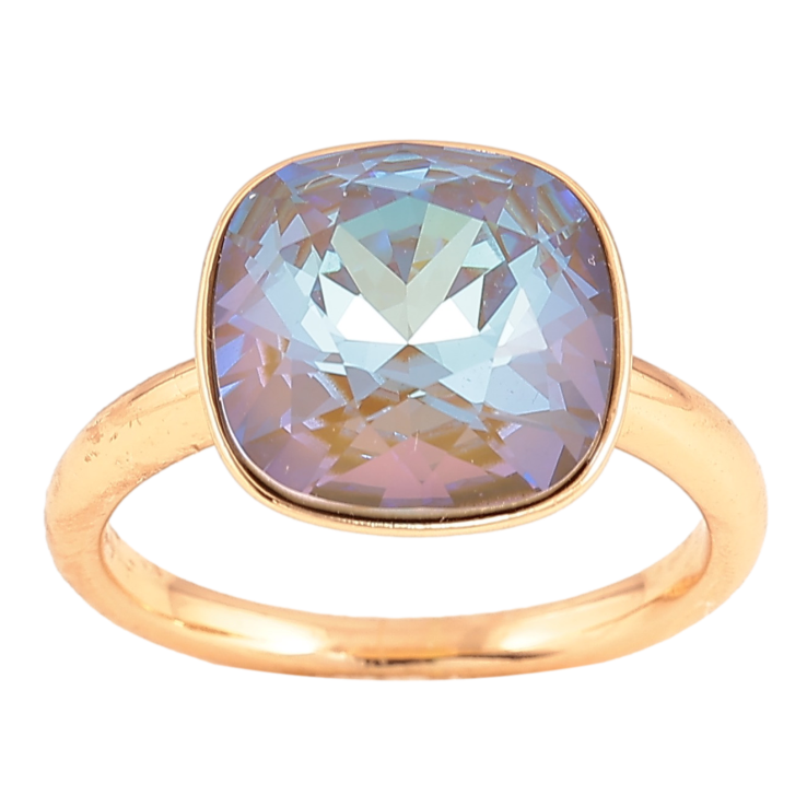 Каблучка Xuping колір Позолота 18K з кр-ми Swarovski "Кристал Ocean Delite" 13х13мм фото №7 Каблучка Xuping колір Позолота 18K з кр-ми Swarovski "Кристал Ocean Delite" 13х13мм фото №7