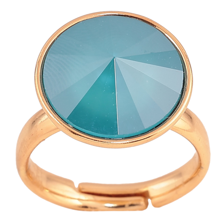 Каблучка Xuping колір Позолота 18K з кр-ми Swarovski "Кристал Azure Blue" ø 16мм фото №2 Каблучка Xuping колір Позолота 18K з кр-ми Swarovski "Кристал Azure Blue" ø 16мм фото №2