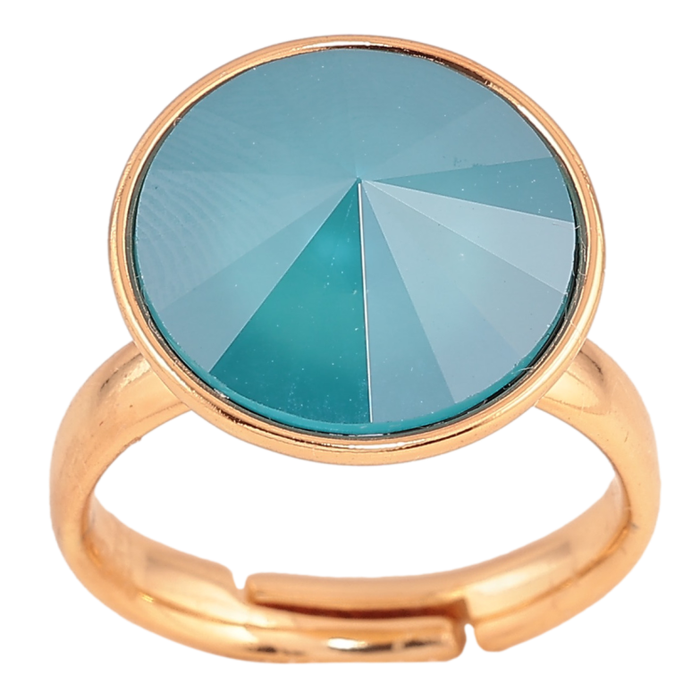 Каблучка Xuping колір Позолота 18K з кр-ми Swarovski "Кристал Azure Blue" ø 16мм фото №2 Каблучка Xuping колір Позолота 18K з кр-ми Swarovski "Кристал Azure Blue" ø 16мм фото №2