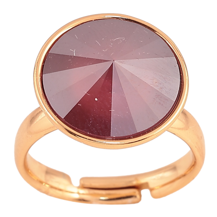 Каблучка Xuping колір Позолота 18K з кр-ми Swarovski "Кристал Burgundy" ø 16мм фото №25 Каблучка Xuping колір Позолота 18K з кр-ми Swarovski "Кристал Burgundy" ø 16мм фото №25