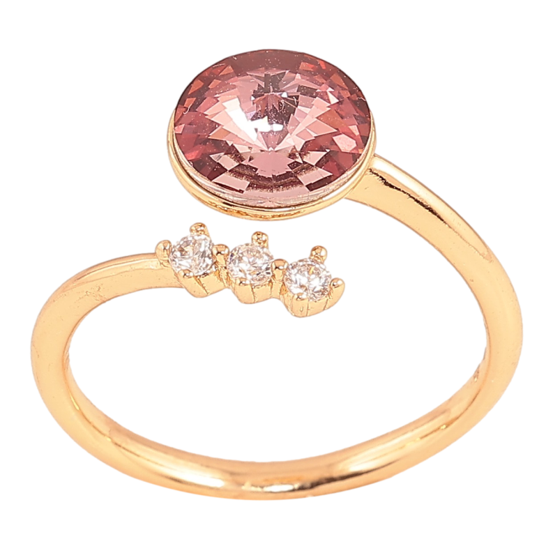 Каблучка Xuping колір Позолота 18K з кр-ми Swarovski "Кристал Amethyst" фото №2 Каблучка Xuping колір Позолота 18K з кр-ми Swarovski "Кристал Amethyst" фото №2