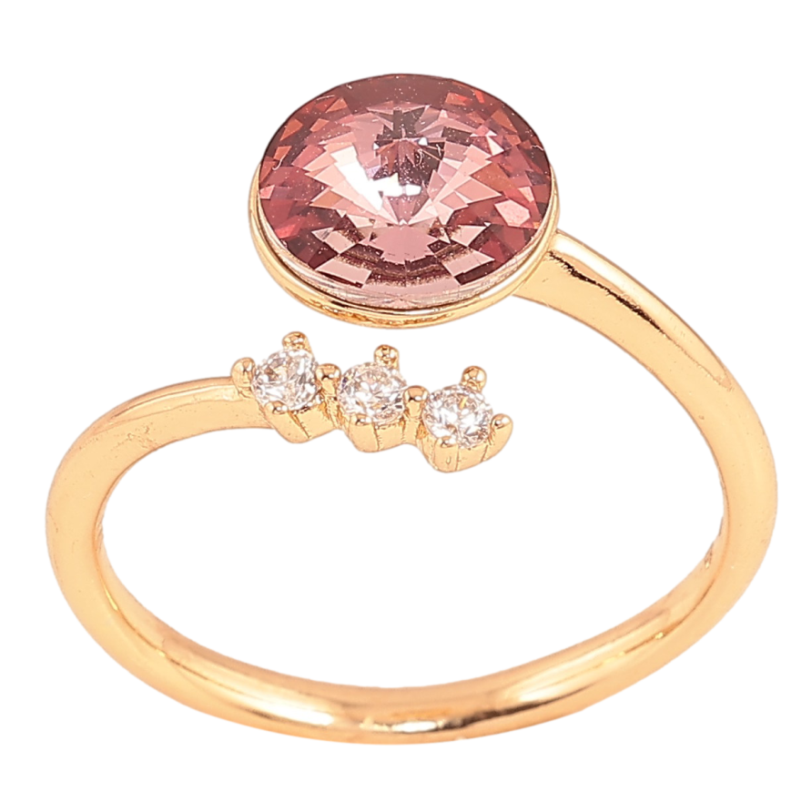 Каблучка Xuping колір Позолота 18K з кр-ми Swarovski "Кристал Amethyst" фото №1 Каблучка Xuping колір Позолота 18K з кр-ми Swarovski "Кристал Amethyst" фото №1
