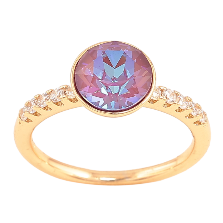 Каблучка Xuping колір Позолота 18K з кр-ми Swarovski "Кристал Burgundy Delite" ø 9мм фото №6 Каблучка Xuping колір Позолота 18K з кр-ми Swarovski "Кристал Burgundy Delite" ø 9мм фото №6