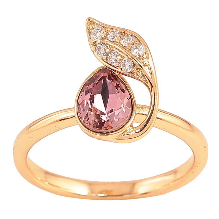 Каблучка Xuping колір Позолота 18K з кр-ми Swarovski "Кристал Amethyst з листочком" фото №17 Каблучка Xuping колір Позолота 18K з кр-ми Swarovski "Кристал Amethyst з листочком" фото №17