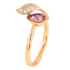 Каблучка Xuping колір Позолота 18K з кр-ми Swarovski "Кристал Amethyst з листочком" фото №3 Каблучка Xuping колір Позолота 18K з кр-ми Swarovski "Кристал Amethyst з листочком" фото №3