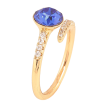 Каблучка Xuping колір Позолота 18K з кр-ми Swarovski "Кристал Capri Blue" фото №4 Каблучка Xuping колір Позолота 18K з кр-ми Swarovski "Кристал Capri Blue" фото №4