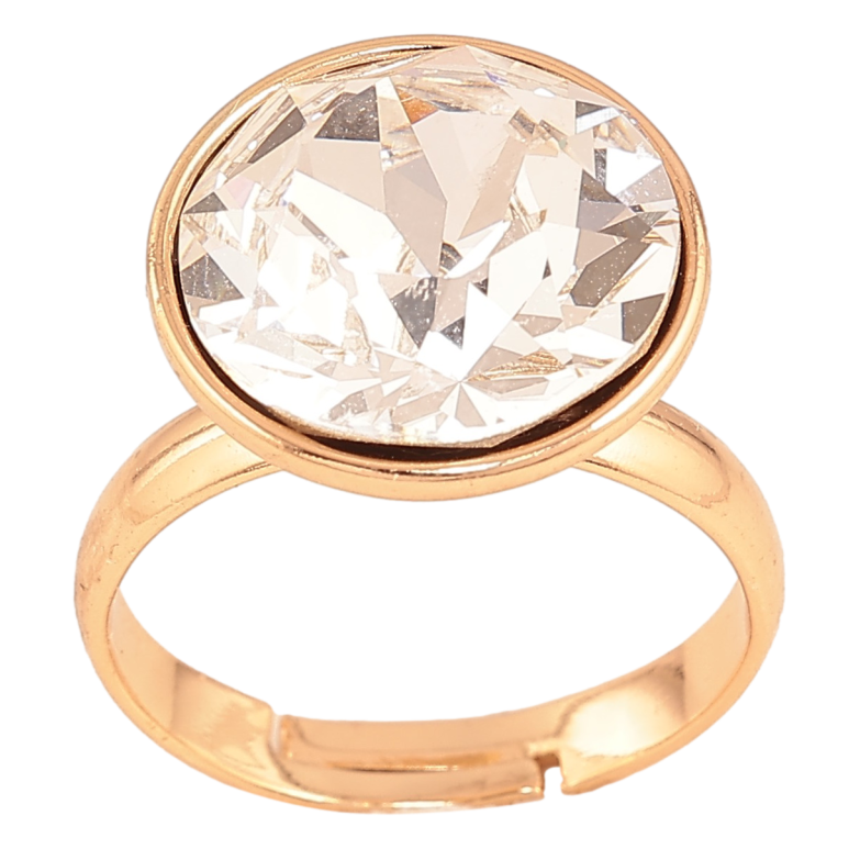 Кольцо Xuping цвет Позолота 18K с кр-ми Swarovski "Кристалл Clear ø 15мм фото №2
