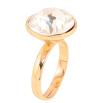Кольцо Xuping цвет Позолота 18K с кр-ми Swarovski "Кристалл Clear ø 15мм фото №2