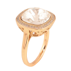 Каблучка Xuping колір Позолота 18K з кр-ми Swarovski "Кристал Clear" 17х17мм фото №2 Каблучка Xuping колір Позолота 18K з кр-ми Swarovski "Кристал Clear" 17х17мм фото №2
