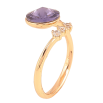 Кольцо Xuping цвет Позодота 18K с кр-ми Swarovski "Кристалл Purple Velvet" фото №2 Кольцо Xuping цвет Позодота 18K с кр-ми Swarovski "Кристалл Purple Velvet" фото №2