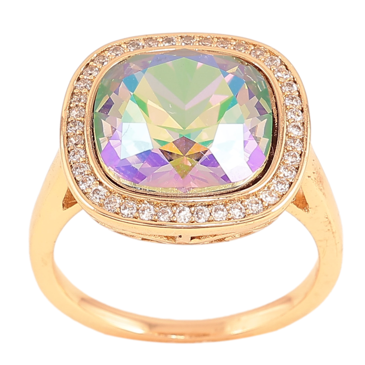 Каблучка Xuping колір Позолота 18K з кр-ми Swarovski "Кристал Erinite Shimmer" 16х16мм фото №14 Каблучка Xuping колір Позолота 18K з кр-ми Swarovski "Кристал Erinite Shimmer" 16х16мм фото №14