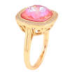 Каблучка Xuping колір Позолота 18K з кр-ми Swarovski "Кристал Fuchsia Delitе" 16х16мм фото №2 Каблучка Xuping колір Позолота 18K з кр-ми Swarovski "Кристал Fuchsia Delitе" 16х16мм фото №2