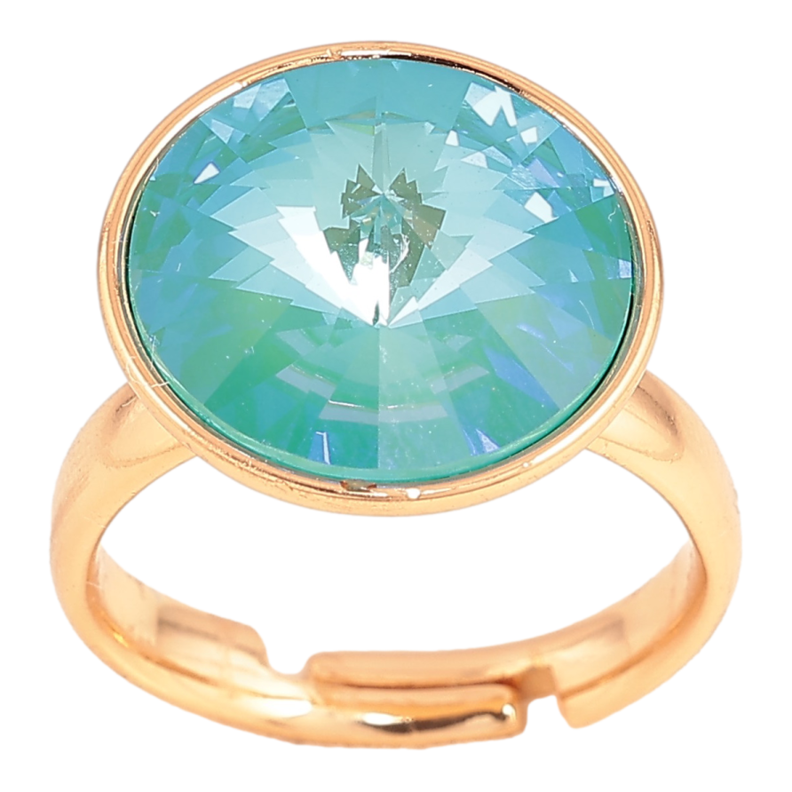 Каблучка Xuping колір Позолота 18K з кр-ми Swarovski "Кристал Laguna Delite" ø 16мм фото №1 Каблучка Xuping колір Позолота 18K з кр-ми Swarovski "Кристал Laguna Delite" ø 16мм фото №1