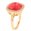 Кольцо Xuping цвет Позолота 18K с кр-ми Swarovski "Кристалл Siam" 16х16мм фото №3 Кольцо Xuping цвет Позолота 18K с кр-ми Swarovski "Кристалл Siam" 16х16мм фото №3