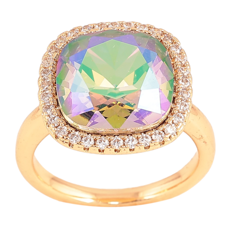 Каблучка Xuping колір Позолота 18K з кр-ми Swarovski "Кристал Erinite Shimmer" 16х16мм фото №21 Каблучка Xuping колір Позолота 18K з кр-ми Swarovski "Кристал Erinite Shimmer" 16х16мм фото №21