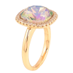 Кольцо Xuping цвет Позолота 18K с кр-ми Swarovski "Кристалл Erinite Shimmer" 16х16мм фото №3 Кольцо Xuping цвет Позолота 18K с кр-ми Swarovski "Кристалл Erinite Shimmer" 16х16мм фото №3
