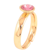 Кольцо Xuping цвет Позолота 18K с кр-ми Swarovski "Кристалл Rose" ø 7мм фото №2 Кольцо Xuping цвет Позолота 18K с кр-ми Swarovski "Кристалл Rose" ø 7мм фото №2