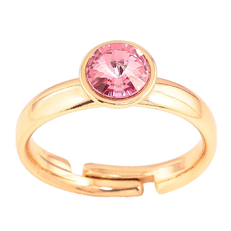 Кольцо Xuping цвет Позолота 18K с кр-ми Swarovski "Кристалл Rose" ø 7мм фото №16 Кольцо Xuping цвет Позолота 18K с кр-ми Swarovski "Кристалл Rose" ø 7мм фото №16