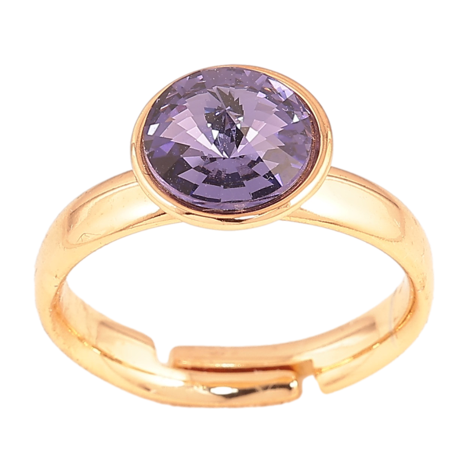 Кольцо Xuping цвет Позолота 18K с кр-ми Swarovski "Кристалл Tanzanite" ø 10мм фото №1 Кольцо Xuping цвет Позолота 18K с кр-ми Swarovski "Кристалл Tanzanite" ø 10мм фото №1