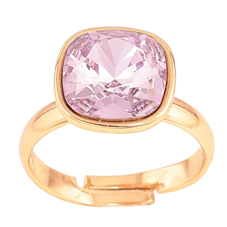 Каблучка Xuping колір Позолота 18K з кр-ми Swarovski "Кристал Tanzanite" 12х12мм фото №1 Каблучка Xuping колір Позолота 18K з кр-ми Swarovski "Кристал Tanzanite" 12х12мм фото №1