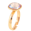 Кольцо Xuping цвет Позолота 18K с кр-ми Swarovski "Кристалл Topaz Shimmer" 12х12мм фото №3 Кольцо Xuping цвет Позолота 18K с кр-ми Swarovski "Кристалл Topaz Shimmer" 12х12мм фото №3