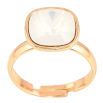Каблучка Xuping колір Позолота 18K з кр-ми Swarovski "Кристал White Opal" 12х12мм фото №2 Каблучка Xuping колір Позолота 18K з кр-ми Swarovski "Кристал White Opal" 12х12мм фото №2