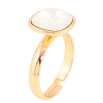 Каблучка Xuping колір Позолота 18K з кр-ми Swarovski "Кристал White Opal" 12х12мм фото №3 Каблучка Xuping колір Позолота 18K з кр-ми Swarovski "Кристал White Opal" 12х12мм фото №3