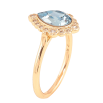 Каблучка Xuping колір Позолота 18K з кр-ми Swarovski "Кристальна крапелька Aquamarin у декоративній оправі" фото №2 Каблучка Xuping колір Позолота 18K з кр-ми Swarovski "Кристальна крапелька Aquamarin у декоративній оправі" фото №2