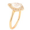 Каблучка Xuping колір Позолота 18K з кр-ми Swarovski "Кристальна крапелька Clear у декоративній оправі" фото №2 Каблучка Xuping колір Позолота 18K з кр-ми Swarovski "Кристальна крапелька Clear у декоративній оправі" фото №2