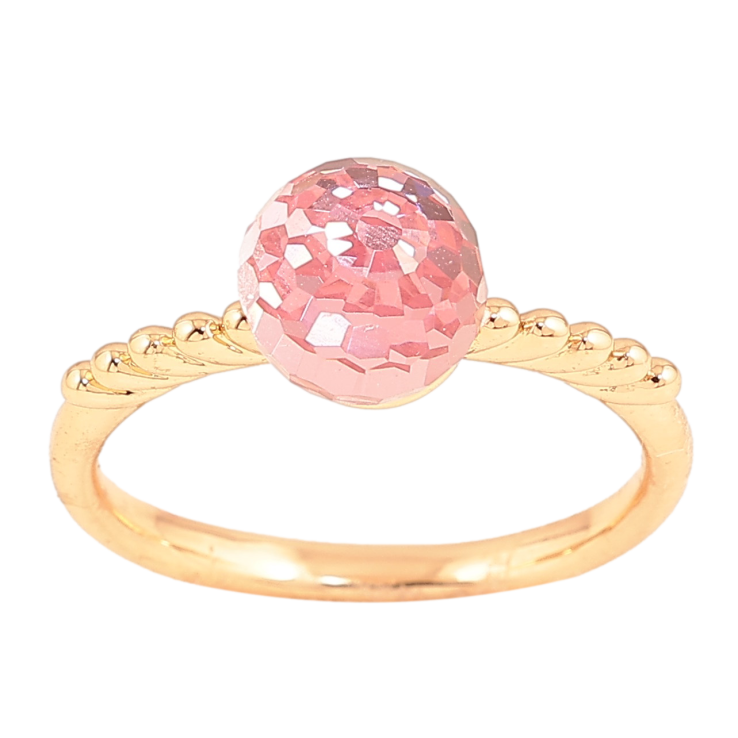 Каблучка Xuping колір Позолота 18K з кр-ми Swarovski "Кристальна куля Rose" ø 8мм фото №7 Каблучка Xuping колір Позолота 18K з кр-ми Swarovski "Кристальна куля Rose" ø 8мм фото №7