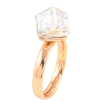 Каблучка Xuping колір позолота 18K з кристалами Swarovski кристальний куб 8х8мм фото №2 Каблучка Xuping колір позолота 18K з кристалами Swarovski кристальний куб 8х8мм фото №2