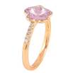 Кольцо Xuping цвет Позолота 18K с кр-ми Swarovski "Кристальный цветочек Tanzanite" фото №3